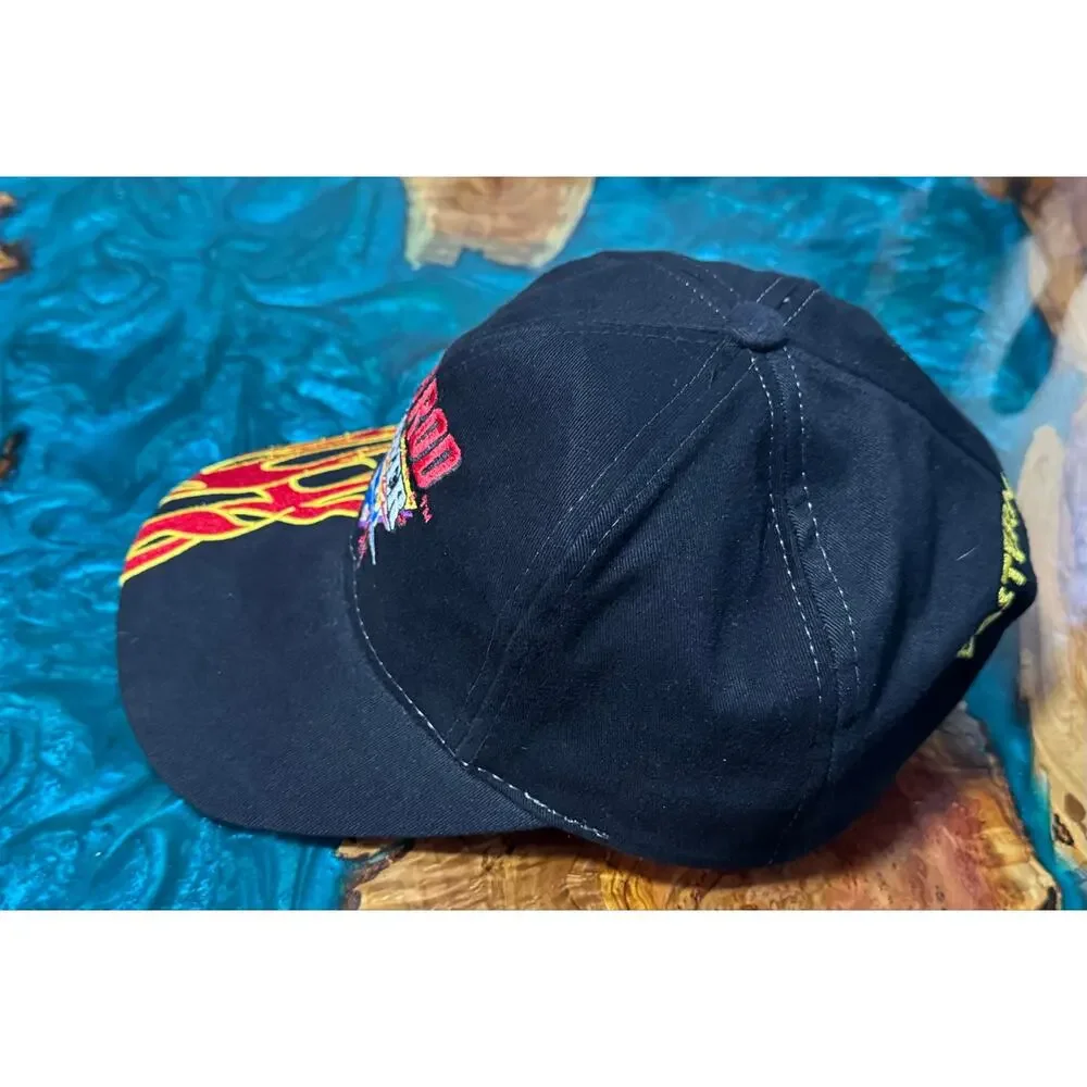 Vintage Hot Rod Power 1998 Hat Black With Flames